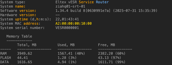 vESR show system